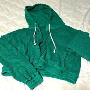 new dark green AIRE sweater